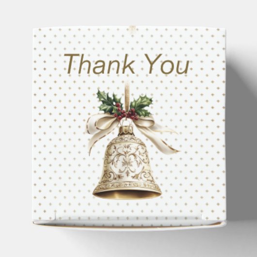 ゴールデンクリスマスベル光沢のある星グリーン離れ フェイバーボックス (上部)