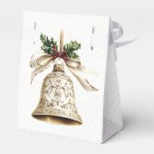 ゴールデンクリスマスベル光沢のある星グリーン離れ フェイバーボックス (裏面サイド)