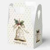 ゴールデンクリスマスベル光沢のある星グリーン離れ フェイバーボックス (オープン)