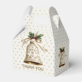 ゴールデンクリスマスベル光沢のある星グリーン離れ フェイバーボックス (正面サイド)