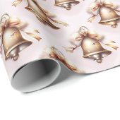 ゴールデンクリスマスベル ラッピングペーパー (ロールコーナー)