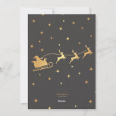 ゴールデンクリスマスホリデーカード シーズンカード (裏面)