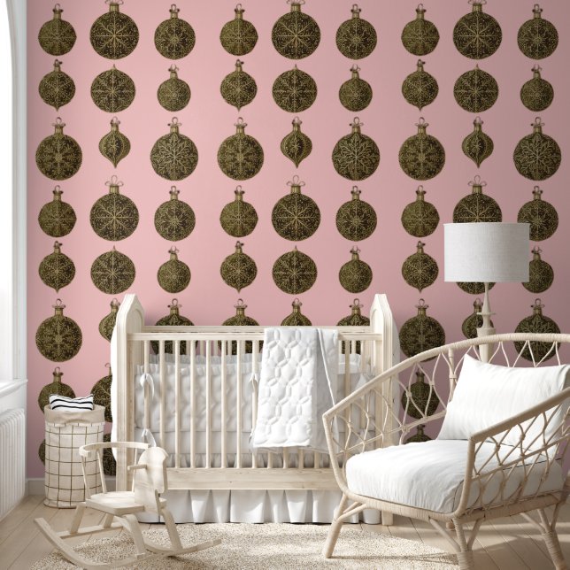 ゴールデンクリスマスボール 壁紙 (キッズ)