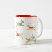 ゴールデンクリスマスマグカップ ツートーンマグカップ (正面右)