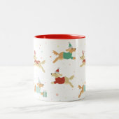 ゴールデンクリスマスマグカップ ツートーンマグカップ (中央)