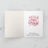 ゴールデンクリスマスヴィンテージシメリーーン&ブライト シーズンカード (内部)