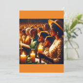 ゴールデンクリスマス合唱団お祝い シーズンカード (スタンド正面)