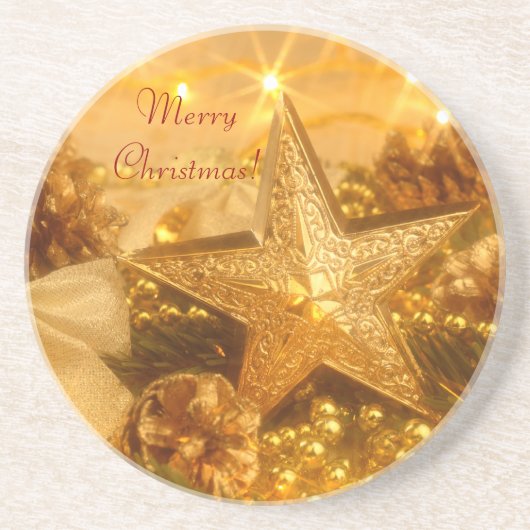 "ゴールデンクリスマス"コースター コースター (正面)