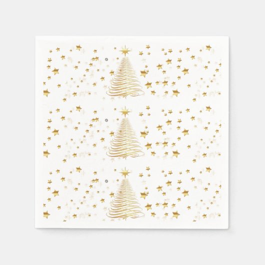 ゴールデンクリスマス スタンダードカクテルナプキン (正面)