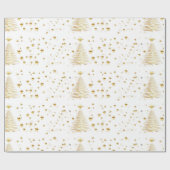 ゴールデンクリスマス ラッピングペーパー (フラット)