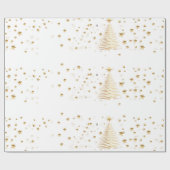 ゴールデンクリスマス ラッピングペーパー (フラット)