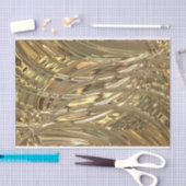 ゴールデンクリンクルフォイルパターン+あなたのアイディア 薄葉紙 (クラフト)