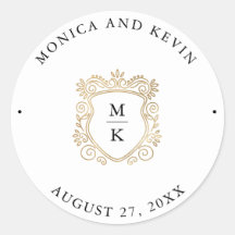 ゴールデンクレスト |エレガント白黒結婚の