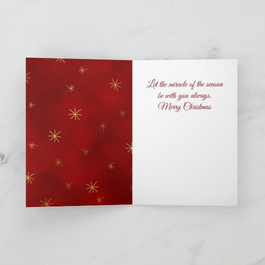 ゴールデンクロスクリスマスグリーティングカード シーズンカード (内部)
