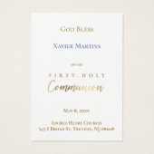 ゴールデンクロスファースト記念カード (裏面)