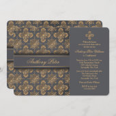 ゴールデンクロス宗教招待状 招待状 (正面/裏面)