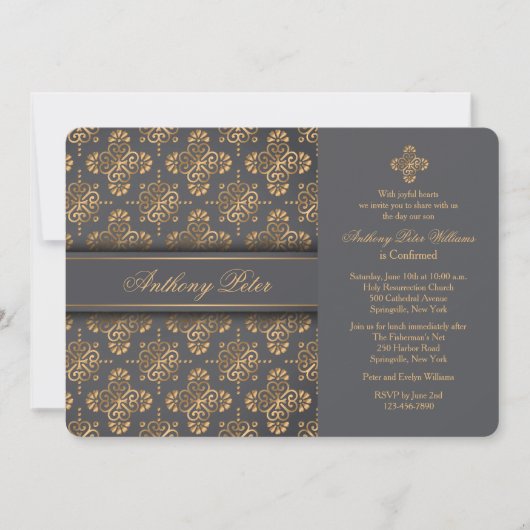 ゴールデンクロス宗教招待状 招待状 (正面)