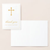 ゴールデンクロス悔やみや弔慰サンキュー 箔カード (ディスプレー)