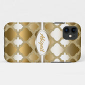 ゴールデンクローバーモロッコラティスパターン Case-Mate iPhoneケース (裏面(横))