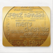 ゴールデンク国際的リスマスグリーティング – マウスパッド (正面)