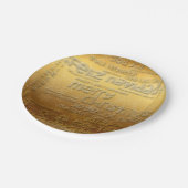 ゴールデンク国際的リスマスナビダッド紙プレート ペーパープレート (アングル)