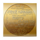 ゴールデンク国際的リスマスナビダータイル タイル (正面)