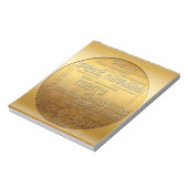 ゴールデンク国際的リスマスナビドメモ帳 ノートパッド (回転)