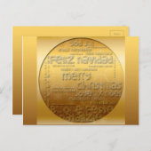 ゴールデンク国際的リスマスNavidad hポストカード シーズンポストカード (正面/裏面)