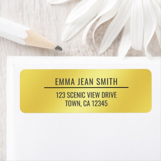 ゴールデングラディエントモダンシックエレガントグラマラス金ゴールド ラベル (インサイチュ)