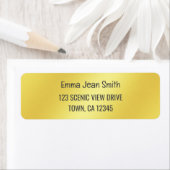 ゴールデングラディエントモダンシックエレガントグラマラス金ゴールド ラベル (インサイチュ)