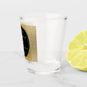 ゴールデングラデーションダマスクパターン記念日 ショットグラス (右)