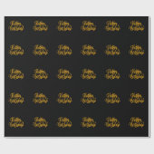 ゴールデングラマー誕生日ラップ ラッピングペーパー (フラット)