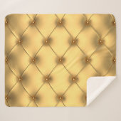 ゴールデングラマー：豪華なインテリアデコール。 シェルパブランケット (正面(横))