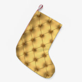 ゴールデングラマー:豪華なインテリアデコール。 スモールクリスマスストッキング (正面 (吊り時))