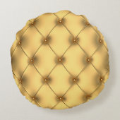 ゴールデングラマー：豪華なインテリアデコール。 ラウンドクッション (裏面)