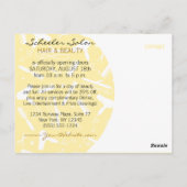 ゴールデングラムカスタムヘアサロンイベントはがき ポストカード (裏面)