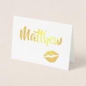 ゴールデングラムキッシー唇 箔カード (正面)