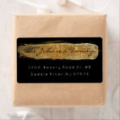 ゴールデングラムスパークリーグリッターブラックブラシストローク ラベル (インサイチュ)