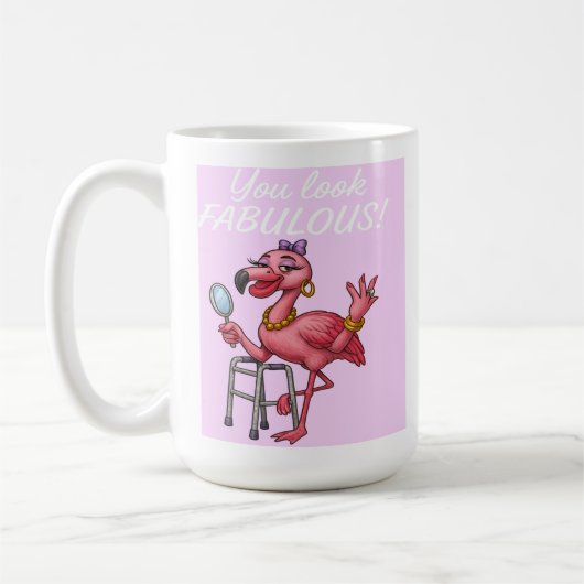 ゴールデングラムフラミンゴ コーヒーマグカップ (左)