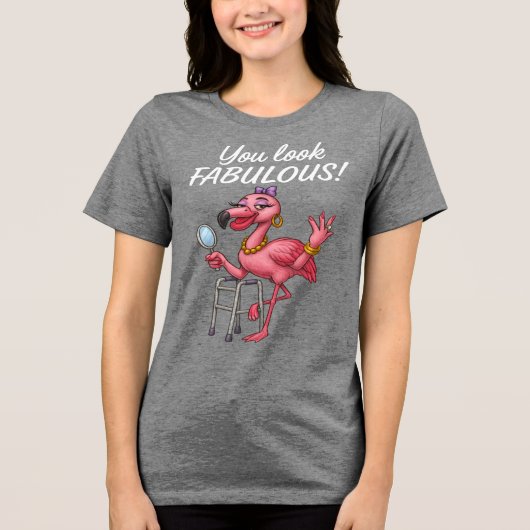 ゴールデングラムフラミンゴ トライブレンドTシャツ (正面)