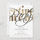 ゴールデングラムリタイアメントパーティの招待状 招待状 (正面)