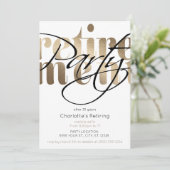 ゴールデングラムリタイアメントパーティの招待状 招待状 (スタンド正面)