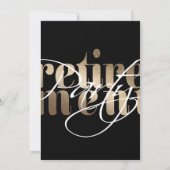 ゴールデングラムリタイアメントパーティの招待状 招待状 (裏面)