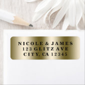 ゴールデングラム金ゴールドエレガントグラモールシックラベル ラベル (インサイチュ)