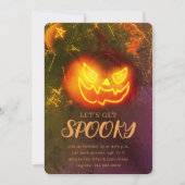 ゴールデングランジアダルトカボチャ不気味ハロウィン 招待状 (正面)