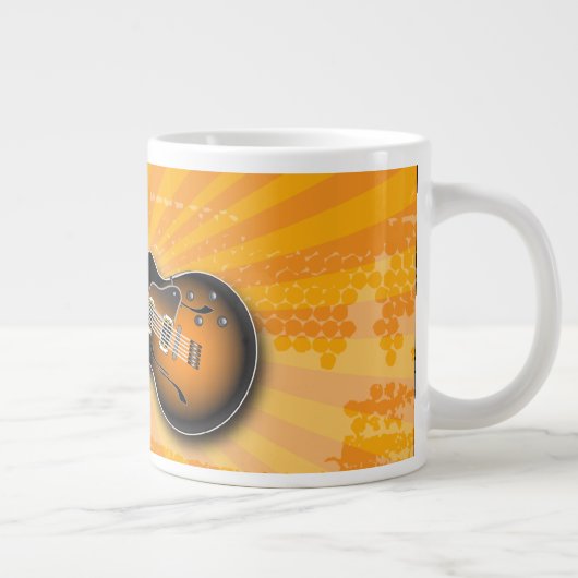 ゴールデングランジバーストギター専門マグカップ ジャンボコーヒーマグカップ (右)