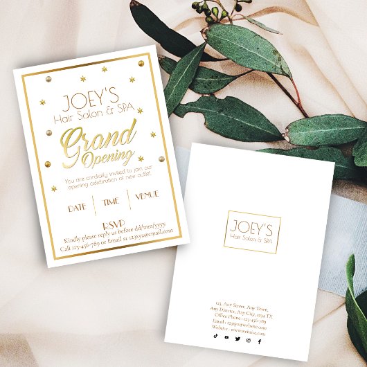 ゴールデングランドオープニングセレモニー招待状カード シーズンカード