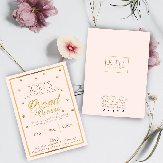 ゴールデングランドオープニングセレモニー招待状カード シーズンカード