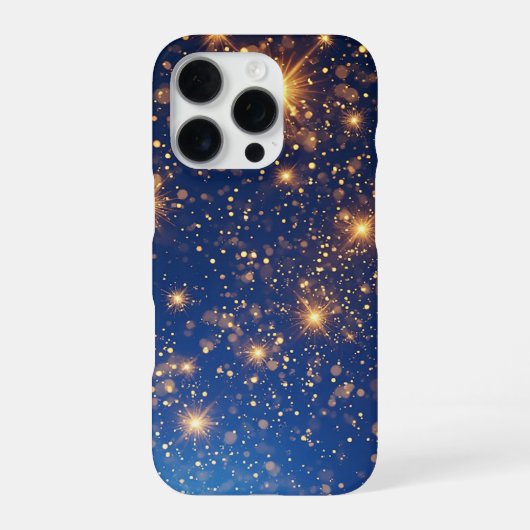 ゴールデングリッターとキラキラ iPhoneケース (裏面)