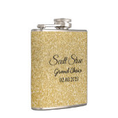 ゴールデングリッターカスタム文字 フラスク (右)